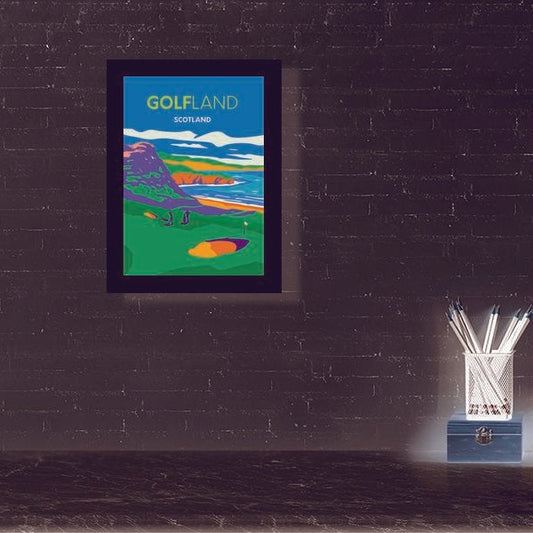 GOLFLAND SCOTLAND, art prints