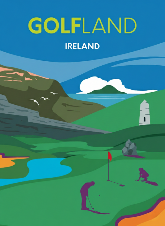 GOLFLAND IRELAND, cover artwork, print