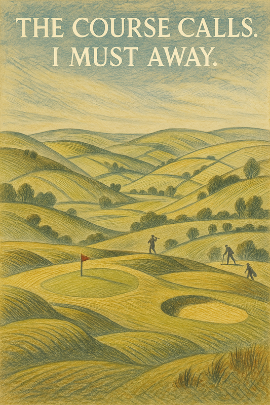 The Course Calls. I Must Away.